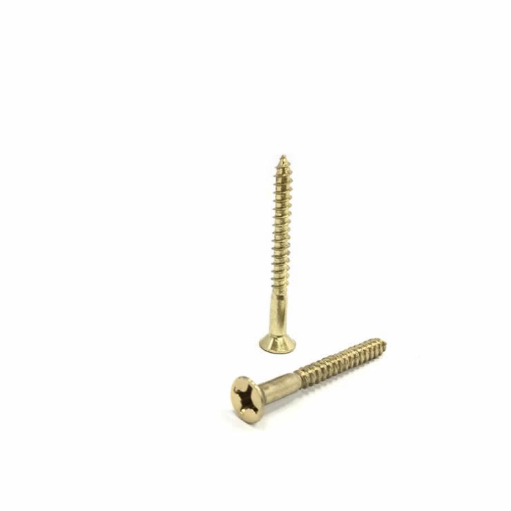 High Quality Brass Screw Cheese Slotted Head Copper Wood Golden Chipboard