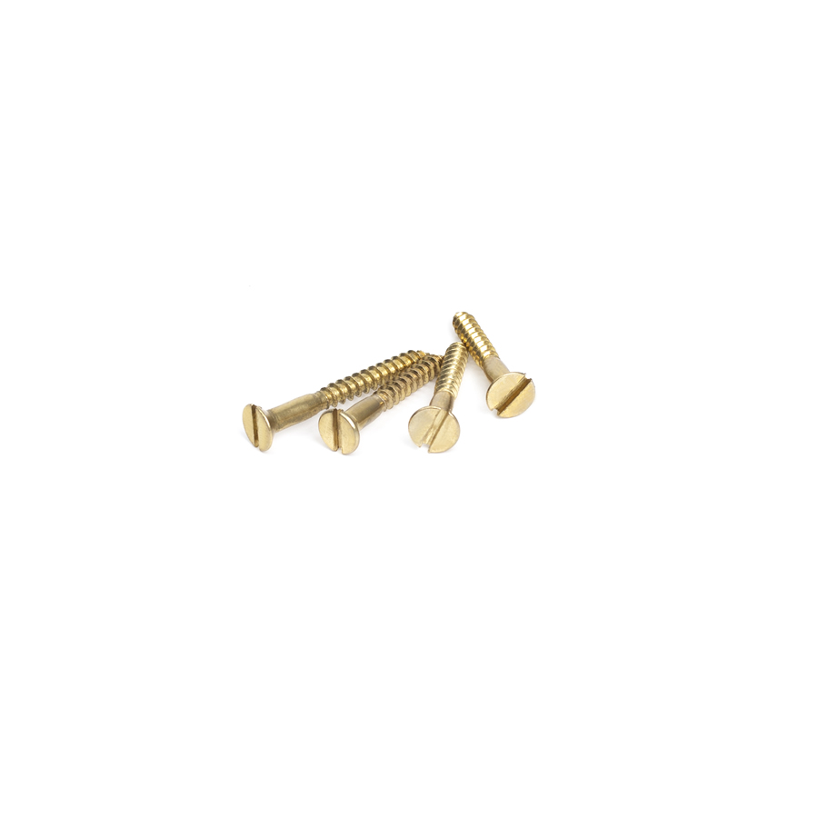 High Quality Brass Slotted Wood Screws Countersunk Head Tapping Particleboard Screws