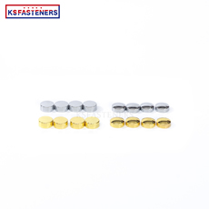 10mm 12mm decorative shiny gold round glass screw caps zinc plated flat head ready to ship copper mirror screw caps