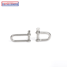 304 316 Stainless steel Long D Forged Screw Pin Anchor Shackle Polished screw Ring Shackle