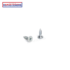 Best Price Carbon Steel Csk Head Crossed Self Tapping Screw Phillips Din7982 Zinc Plated Flat Head Self Tapping Screw