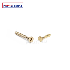 Brass Long Structural Cross Recessed Wood Screws Construction Wood Screws