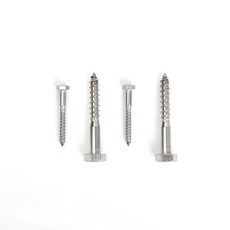 China Supplier DIN 571Galvanized or Stainless Steel A2 A4-70 A4-80SS304 SS316 Hex Head Wood Screw Lag Bolt