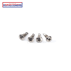 Din7504 Taiwan Quality Drive Self Drilling Wood Board Cross Pan Head Drilling Stainless Steel Nickel Plated Screw