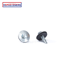 Direct Sale Blue And White Hex Head Screw Self Drilling Screw With Big Epdm Bonded Washer