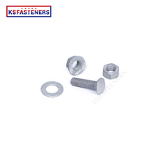 Direct Sale Grade 8.8 Hdg Hex Bolt Din933 M8 M16 M20 Hex Head Carriage Bolt Flange Bolt