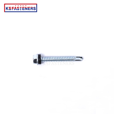 Direct Sale Hex Head Self Tapping Metal Screws Thread Hex Socket Roofing Screw With Black Pvc Gasket