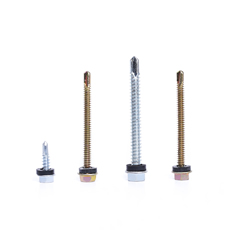 Direct Sale Hex Head Self Tapping Metal Screws Thread Hex Socket Roofing Screw With Black Pvc Gasket
