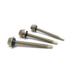 Factory price hexagon self tapping screw Hex Head Wood Screw