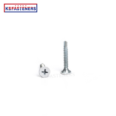 Flat Bugle Head White Coated Screws Assembly Self Drilling Roofing Screw White Galvanized Drywall Screws