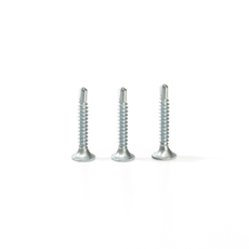 Flat Bugle Head White Coated Screws Assembly Self Drilling Roofing Screw White Galvanized Drywall Screws