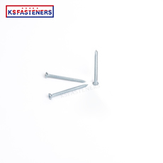 Flat Head Csk Cross Head Stainless Steel Drywall Self Tapping Flat Tail Screw With Nibs And Type 17 Point