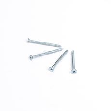 Flat Head Csk Cross Head Stainless Steel Drywall Self Tapping Flat Tail Screw With Nibs And Type 17 Point