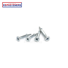 Galvanized CSK Head wood screws drilling tornillos autoperforantes taiwan quantity self-drilling screw with Ribs and Wing