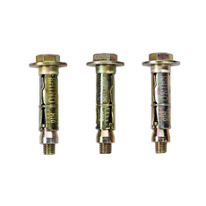 Galvanized M12 M16 M20 3pcs 4pcs Fix Bolt Expansion Anchor Raw Bolt Heavy Duty Shield Wall Fixing Anchor Bolts Fastener Price