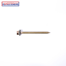Hex Washer Head Self Tapping Stainless Steel Metal Self Drilling Screw Tek Screw With Plastic Black Washer