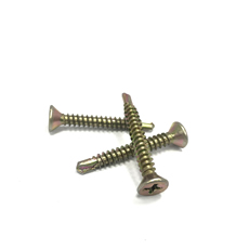 High Quality Flat Head Cross Stainless Steel Fastener Self Tapping Drill Screws