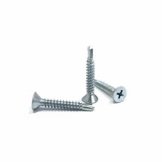 High Strength M3.5 M4 M4.2 Countersunk Head Self Drilling Screws blue white zinc carbon steel patta self drilling screws