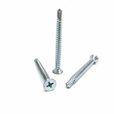 High Strength M3.5 M4 M4.2 Countersunk Head Self Drilling Screws blue white zinc carbon steel patta self drilling screws
