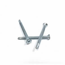 High Strength M3.5 M4 M4.2 Countersunk Head Self Drilling Screws blue white zinc carbon steel patta self drilling screws