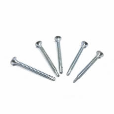 High Strength M3.5 M4 M4.2 Countersunk Head Self Drilling Screws blue white zinc carbon steel patta self drilling screws