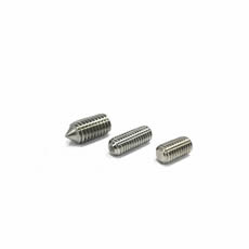 High quality factory M2 M3 M4 Plastic Nylon Head Grub Set Screw 304/316 Stainless Steel Hex Socket Set Screw