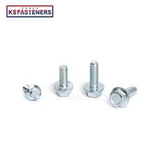 M8 8.8 12 Point Titanium Stainless Steel Full Thread Serrated Hex Head Bolt And Nut