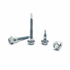 Manufacturer 4.8X19mm Hex Drilling Screw with PVC Washer Stainless Steel Self Drilling Screw with Hex Washer Head