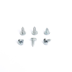 Manufactures White Zinc Plated Galvanized Wafer Head Phillips Drive Sharp Point M8 Self Tapping Screws With Serrated Tooth