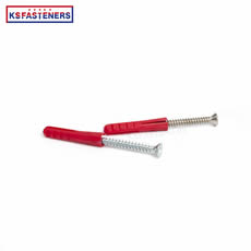 Promotional products plastic wall plug nylon nail anchor and screw