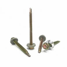 Sharp Point Fast Drill Screw Hex Washer Head Self With Grey Bonded Epdm Roofing