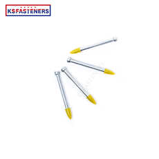 Wholesale High Speed Yellow Cap Steel Shooting Concrete Nail Drive Pin ZP 1/4 With Power Load S52