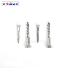 Wholesale Manufacturing High Quality Stainless Steel Hexagon Head Self Tapping Thread Wood Screws
