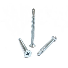 Yellow Zinc Plated DIN7504K Hex Flange Head Roof Screws EPDM Washers