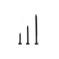 3.5x25mm 6X1 Black Phosphated Fine Coarse Thread Gypsum Board Dry Wall Tapping Screw Bugle Head Phillips Black Drywall Screws
