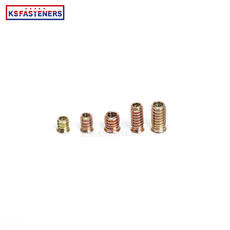 Cheap Price Zinc Alloy Type Wood Insert Nut M5 M6 M8  Furniture Nut Threaded For Wood Insert Nuts