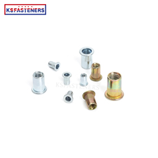 China Manufacturer Aluminium Flat Head Rivet Nut M3 M4 M5 M6 Stainless Steel Flat Reduced Head Rivet Nuts