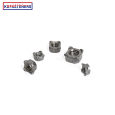 China factory low price polished DIN928 DIN929 M6 M8 M10 3/8 5/8 unc thread square spot hex flange weld welding nuts sus304