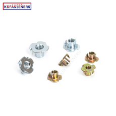 Direct Sale Customizable Din1624 Four Pronged Insert Stainless Steel Four Claw Tee Nut