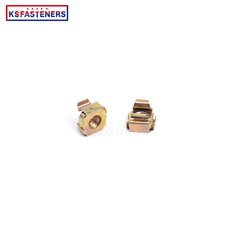 Direct Sale Customizable Yellow Color Stainless Steel M6 Weld Square Cage Nut