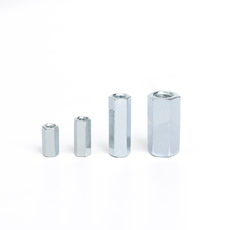 Factory Direct Galvanized Long Nut White Blue Zinc Plated DIN6334 Hex Coupling Long Hex Coupling Nut for tie rod