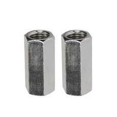 Factory Direct Galvanized Long Nut White Blue Zinc Plated DIN6334 Hex Coupling Long Hex Coupling Nut for tie rod