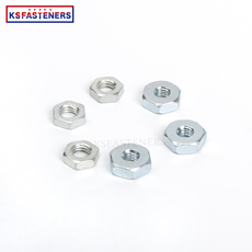 Factory Wholesale DIN934 Hex Nut Carbon Galvanized Iron Aluminum Stainless Steel 304 316 Hexagon Thin Nuts