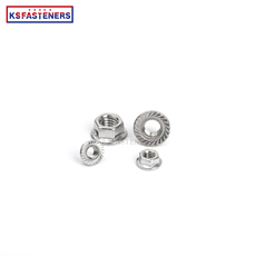 Factory Wholesale Low Price DIN 6923 Hex Flange Nut M6 M8 M10 M12 Stainless Steel  Hexagon Flange Nuts