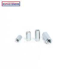 Fast Delivery Din6334 Long Hex Coupling Nut M6 M8 M10 Connecting Galvanized Stainless Steel Hex Coupling Long Nut