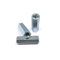 Fast Delivery Din6334 Long Hex Coupling Nut M6 M8 M10 Connecting Galvanized Stainless Steel Hex Coupling Long Nut