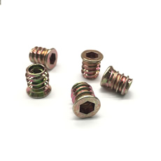 Good Price Zinc Alloy M6 M8 M10 Wood Insert Nuts In Nut Furtuniture Wood Insert Nut