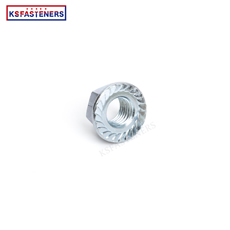 Good Quality M4  M6 M8 Grade 4.8 8.8 High Strength Flange Hex Nut Stainless Steel Galvanized DIN6923 Hex Flange Nut