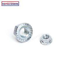 Good Quality M4  M6 M8 Grade 4.8 8.8 High Strength Flange Hex Nut Stainless Steel Galvanized DIN6923 Hex Flange Nut