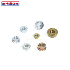 Good Quality M4  M6 M8 Grade 4.8 8.8 High Strength Flange Hex Nut Stainless Steel Galvanized DIN6923 Hex Flange Nut